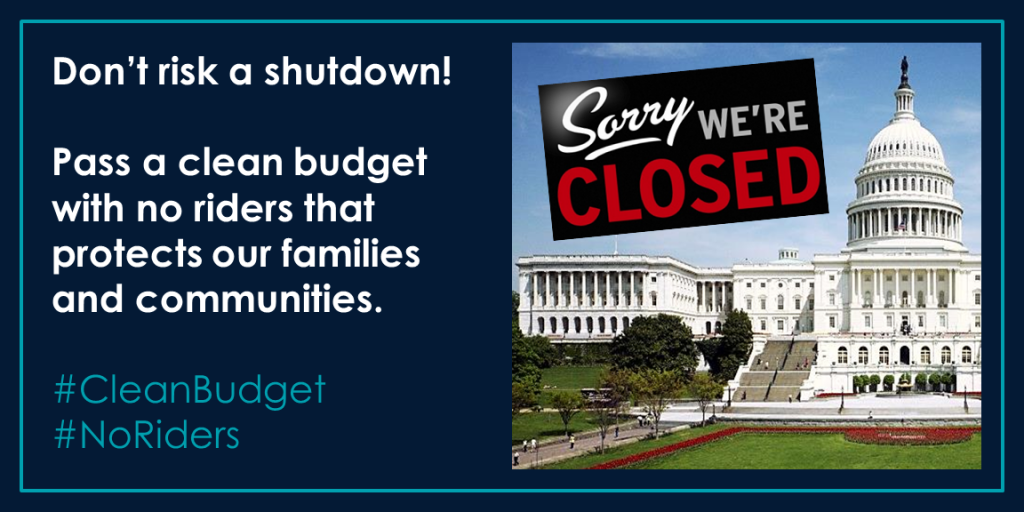 MEDIA ALERT: A Government Shutdown Over House GOP’s Poison Pill Riders